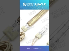TC04 THG101279 Ogrzewacz halogenowy Lampa pokryta złotem Twin Tube lampa podczerwona do drukarki 3D
