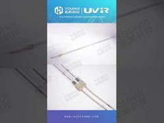Żarówka halogenowa IR na podczerwień 11x23mm, złota powłoka, dwururowa, kwarcowa lampa grzewcza