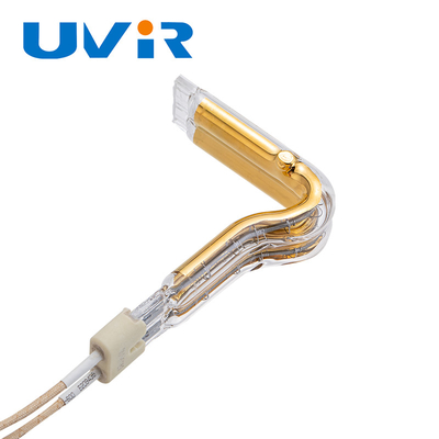 Dobra cena. Rura grzejna halogenowa w kształcie litery L, złota, 150-6000W, przemysłowa lampa na podczerwień w Internecie