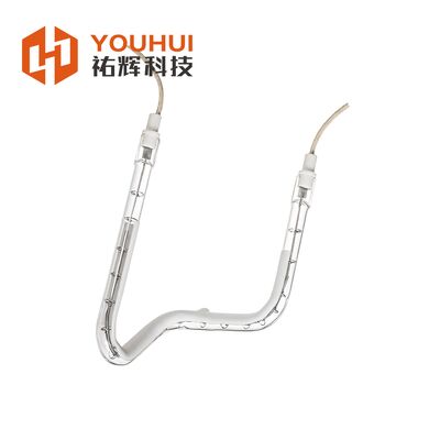 Złote pokrycie 1660W 230V krótkowzłonowa lampa IR kwarcowa podczerwony grzejnik do ogrzewania przemysłowego