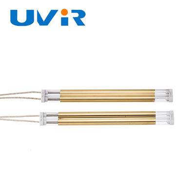 Dobra cena. 1700W Złota Powłoka Średniofalowa Lampa Kwarcowa na Podczerwień w Internecie