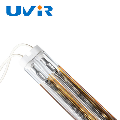 Dobra cena. 2500W średnio falna lampa podczerwona 415V złoto pokryta kwarcowa w Internecie