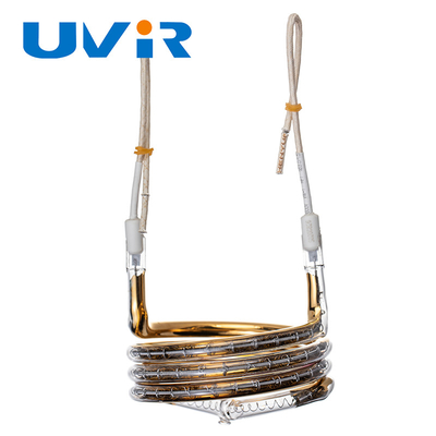 UVIR Dostosowany element grzejny w kształcie pierścienia Rura pokryta złotem Grzejnik 2700w 380v
