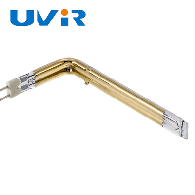 UVIR Twin Plastic Parts Element grzewczy z rurki kwarcowej Pozłacany na podczerwień