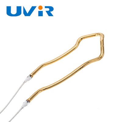 3D złoto Halogen Infraczerwony ciepłowodu 150-6000W lampa krótkowzłonowa