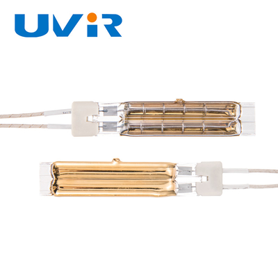 11x23mm TL470 B Typ Podwójna rurka Halogenowa lampa grzewcza IR ze złotą powłoką