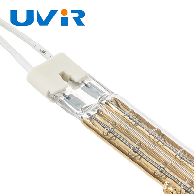 Good price Podwójne lampy na podczerwień z powłoką złotą, przemysłowa lampa na podczerwień o krótkiej fali w Internecie