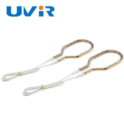 UVIR złoto pokryte kwarcowe lampy podczerwone 100-7600W