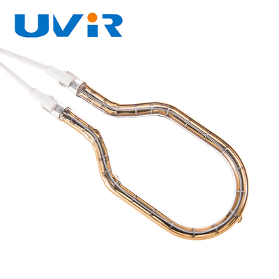 Good price 55-575V Napięcie wejściowe Przejrzyste lampy kwarcowe z krótkich fal podczerwonych z odblaskiem złota w Internecie