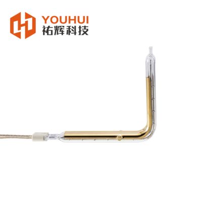 Dobra cena. L-Shaped 11x23mm Fast Heating Customizable High Efficiency Infrared Heating Element Tube 200-6000W w Internecie