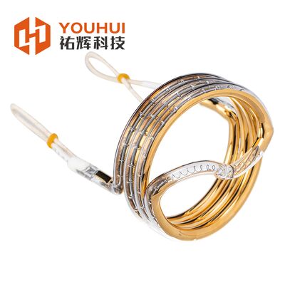 3D Single Tube Gold Coating Infrared Quartz Heater Lamp 8-14mm z żywotnością 5000-20000h Halogen Tube