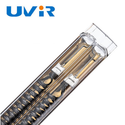 Good price 230V 2500W kwarcowe lampy promiennikowe na podczerwień w kształcie rurki ze złotą powłoką w Internecie