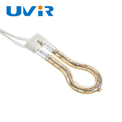 Good price Lampy na podczerwień ze złotym pierścieniem reflektora, lampa grzewcza o krótkiej fali 115 V 200 W w Internecie