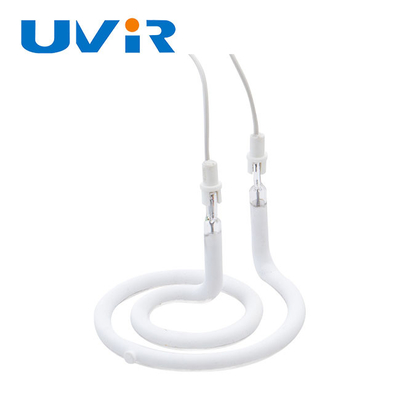 Good price Pierścieniowe lampy na podczerwień UVIR, biała powłoka Kwarcowa rura Halogenowa lampa na podczerwień 230V 1500W w Internecie
