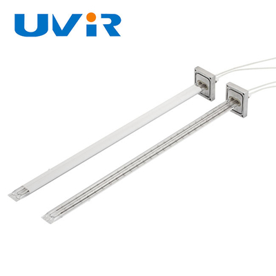 Lampa na podczerwień z dwiema rurami 440V 10000W z białym reflektorem