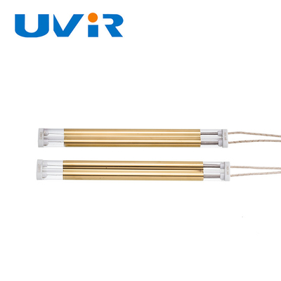 Dobra cena. 1kW średnio falowa lampa podczerwona 230V złoto pokryte ogrzewanie kwarcowe w Internecie