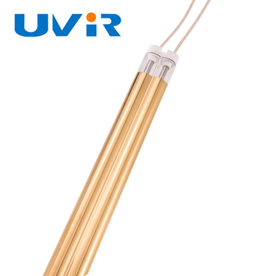 Lampy podczerwieni ze złotą powłoką do ogrzewania 2500 W 415 V Podwójna rura o średniej fali